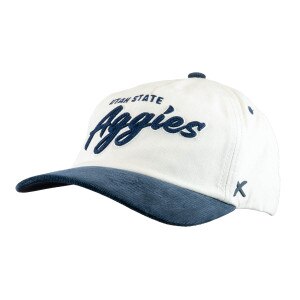 Utah state aggies script embroidered adjustable cap